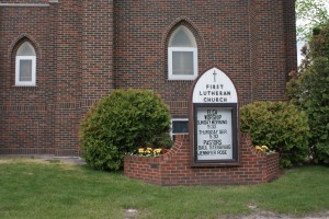 outdoor church sign